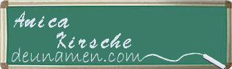Anica Kirsche Visitenkarte